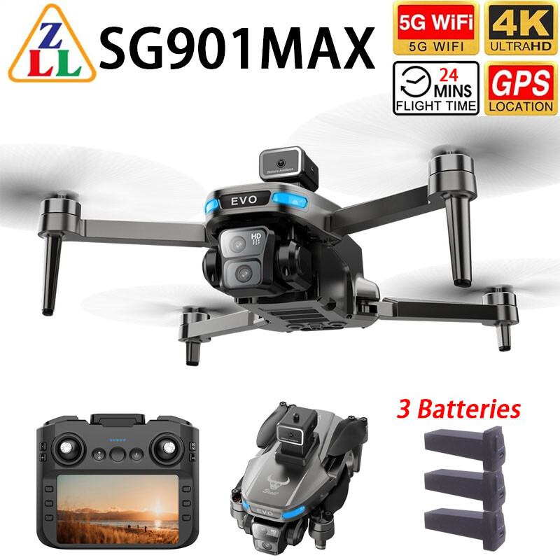 Drone Camera Night Vision - Drone ZLL SG901MAX GPS WIFI FPV