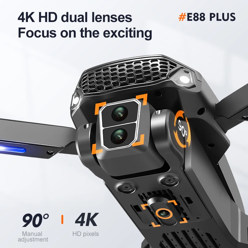 Nuovo drone quadricottero E88  - Drone Camera 4K recensione e prezzo