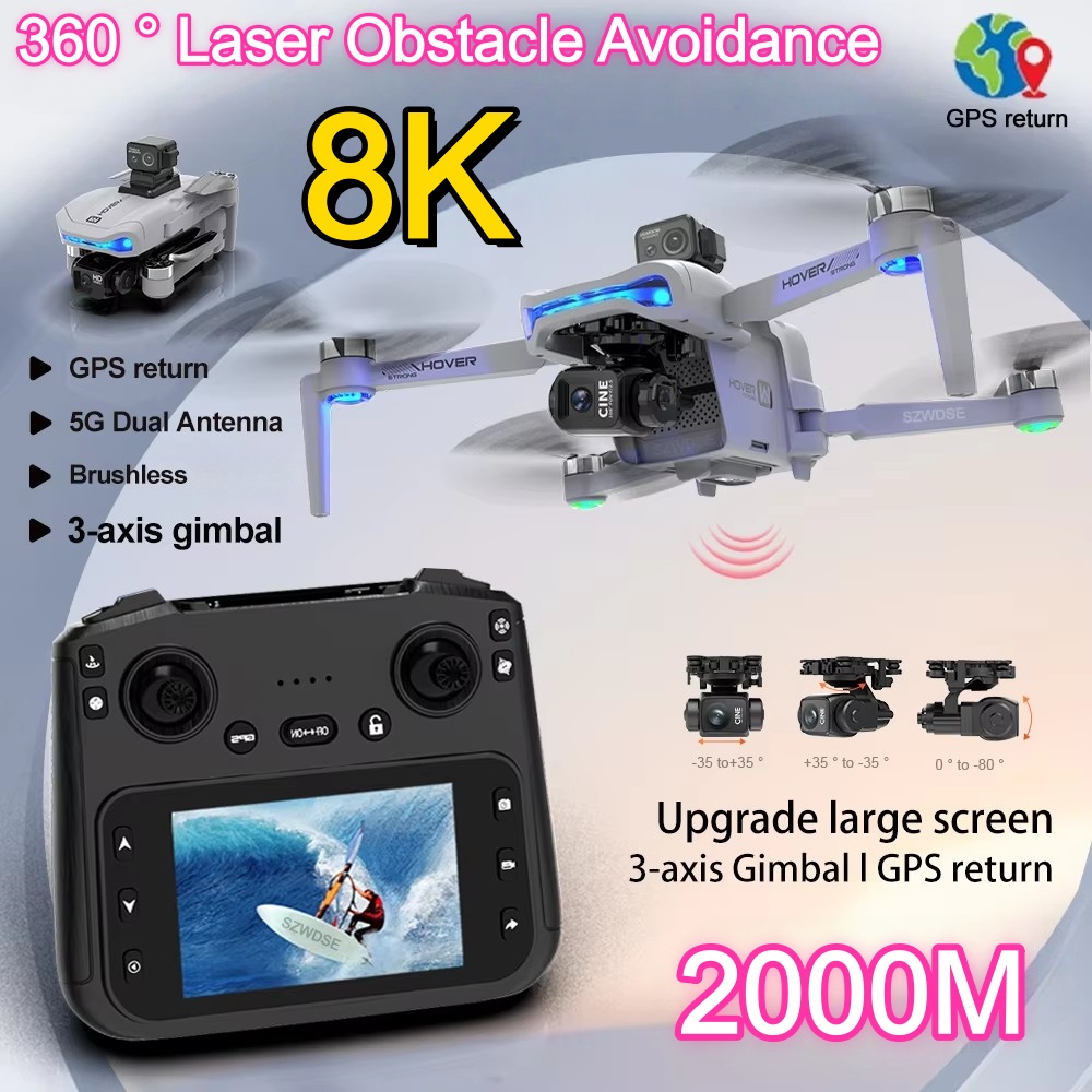 Drone con Gimbal a Tre Assi 2K - Drone Camera With Gimbal recensione e prezzo